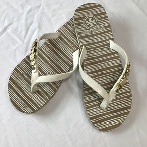 Tory Birch charmed flip flops